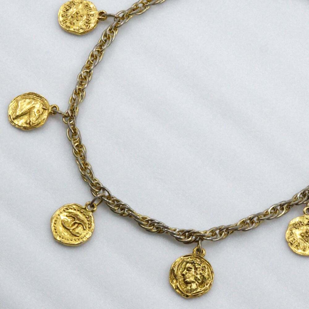 CHANEL Gold Logo Necklace - Picture 3 of 10